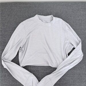 Vuori Grey Mockneck Crop top XL